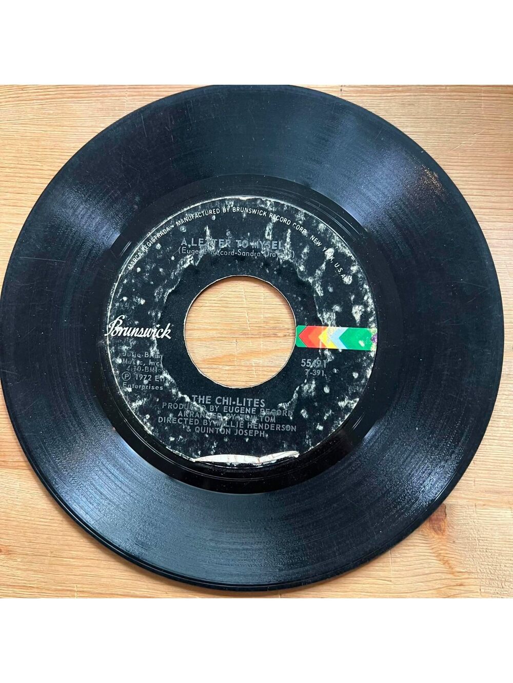 The Chi-Lites - A Letter to Myself/Sally 45rpm VG+ R10